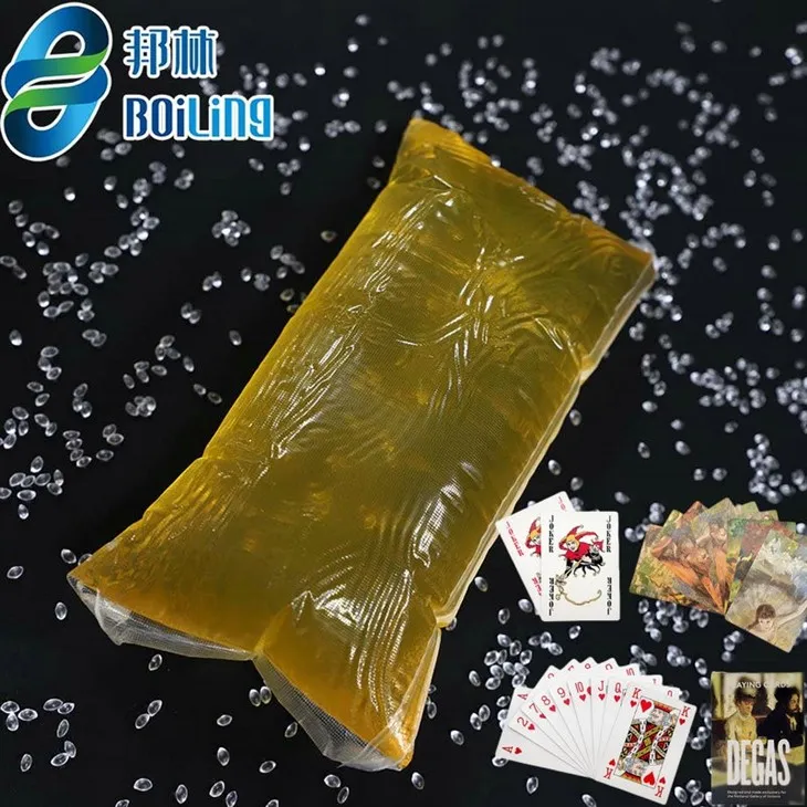 Heitt bráðnar lím fyrir spilakort