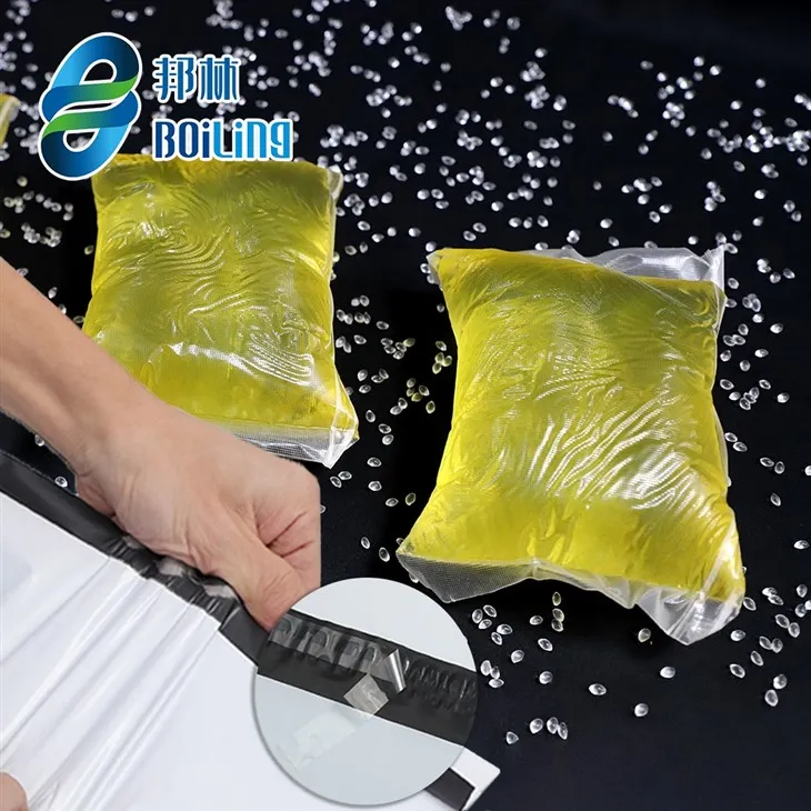 Gulur heitt bráðnar límblokkur til að þétta hraðpoka